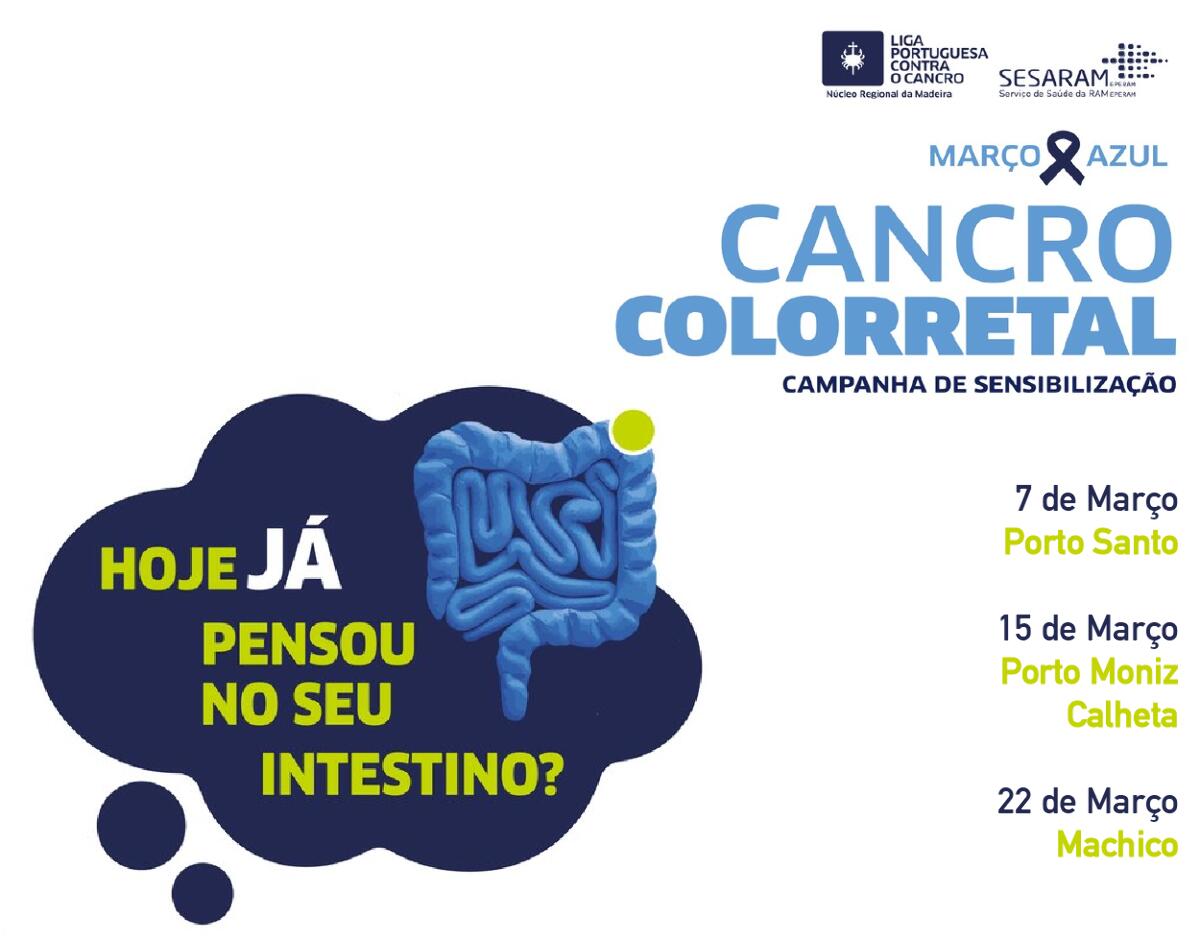 “Março Azul” mês da prevenção do Cancro Colorretal