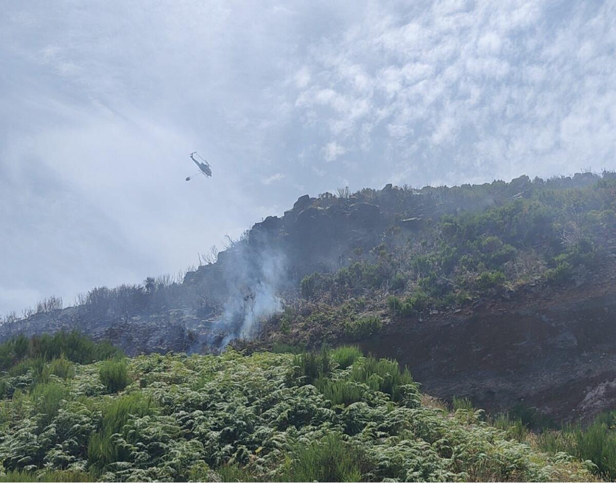 Incêndio rural Pico do Areeiro 