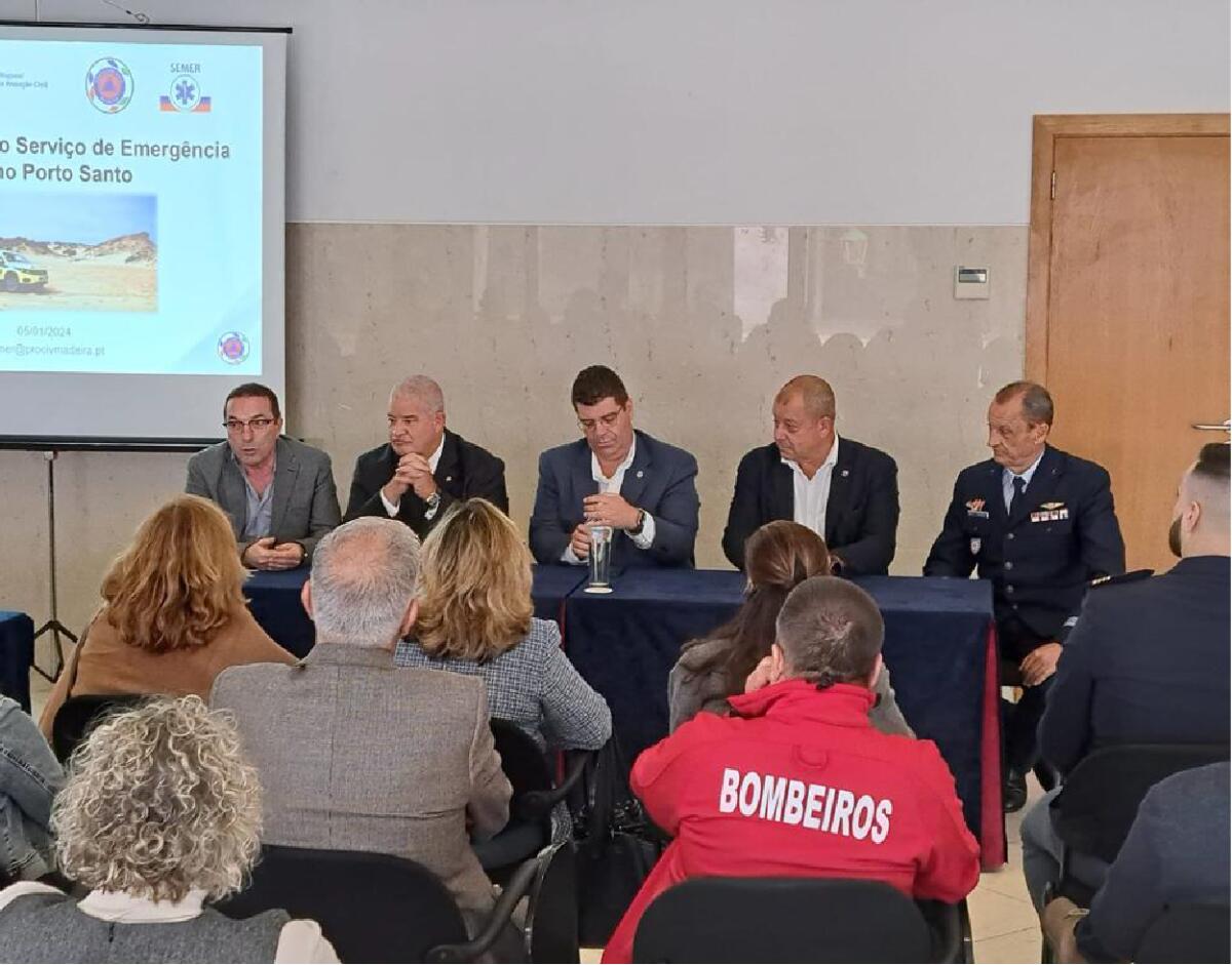 Pedro Ramos em visita de trabalho no Porto Santo