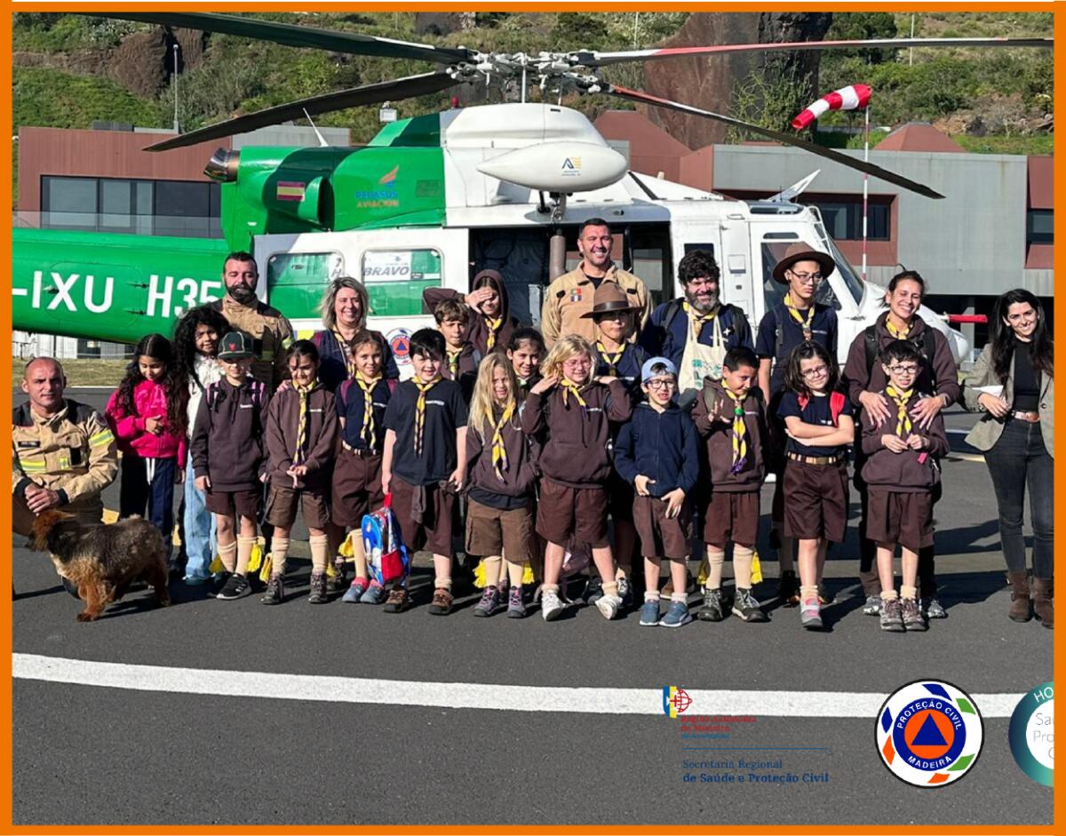Proteção Civil recebeu jovens escoteiros