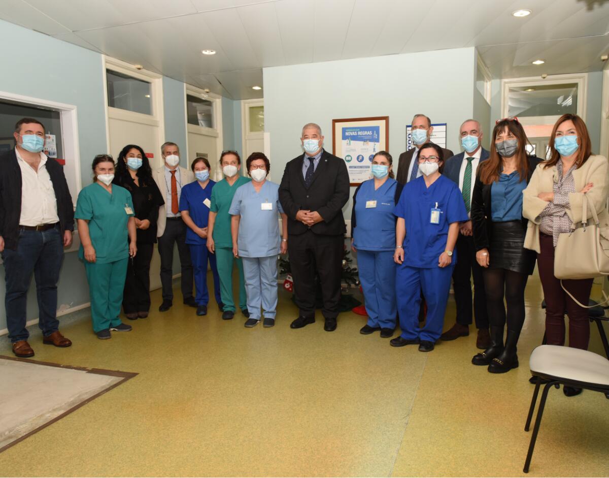 Apresentação de cumprimentos de Natal e de Ano Novo aos profissionais 