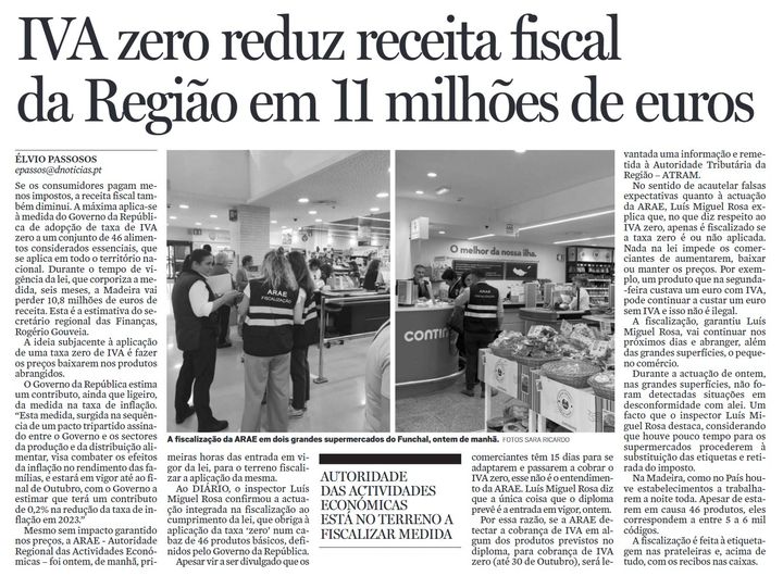 in Diário de Notícias da Madeira, edição de 19/04/2023