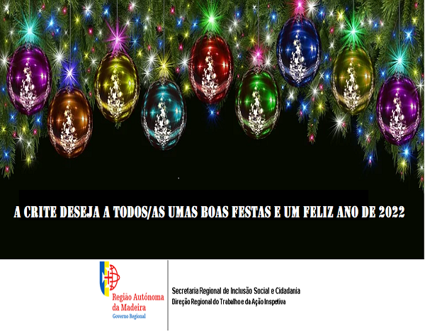 A CRITE deseja umas boas festas e um feliz ano de 2022