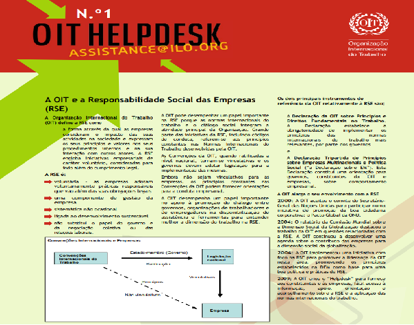 A OIT e a Responsabilidade Social das Empresas