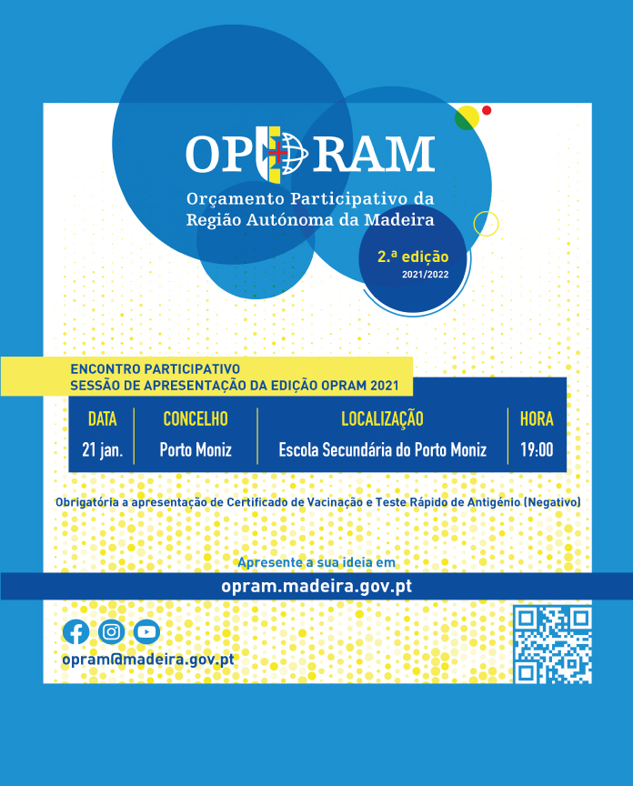 Sessão de Apresentação OPRAM 2021/22 - Porto Moniz