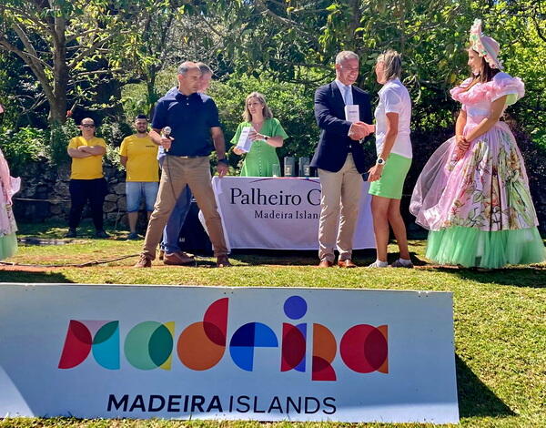 Eduardo Jesus na entrega de prémios do Palheiro Gardens Golf Classic