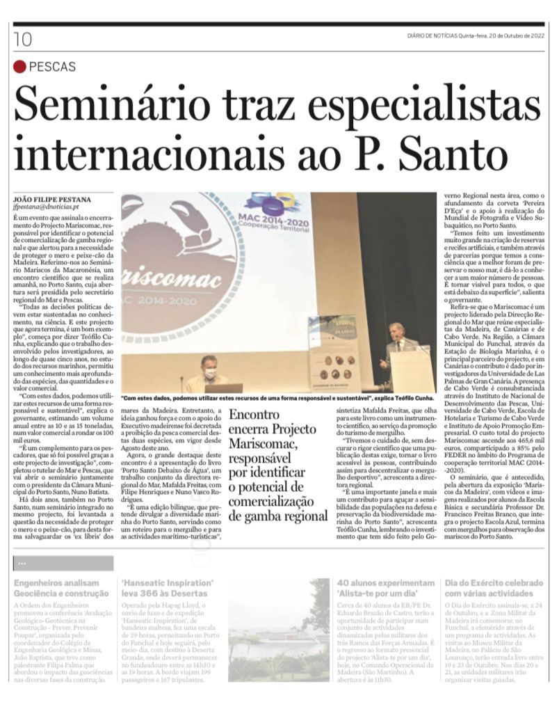 Seminário traz especialistas internacionais ao Porto Santo