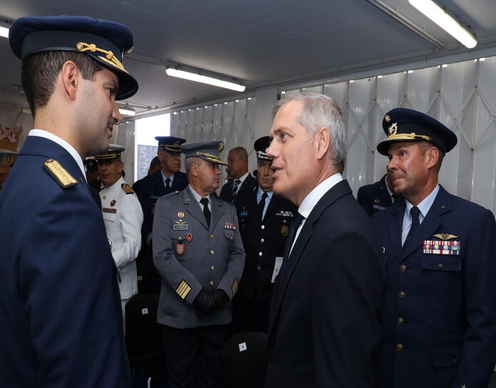 Teófilo Cunha esteve presente na tomada de posse do Major João Boita