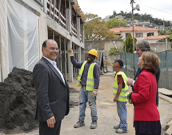 Obras do futuro Lar do Centro Social e Paroquial de Santo António avançam a bom ritmo