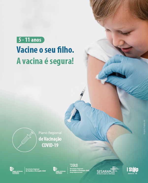 Mupi Vacinação contra a COVID-19, 5-11 anos