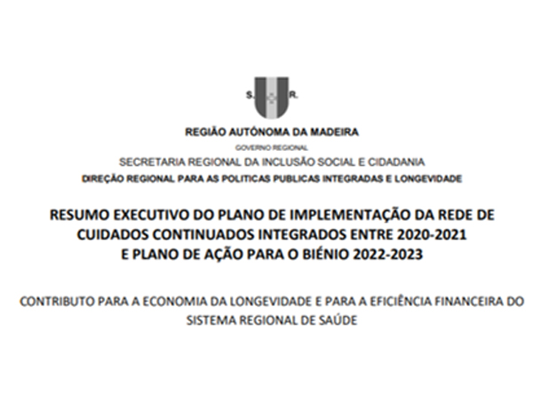 Resumo Executivo do Plano de Implementação de 2020-2021 e a Ação para o Biénio 2022-2023