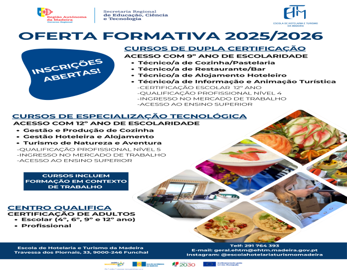 Oferta formativa para 2025/2026