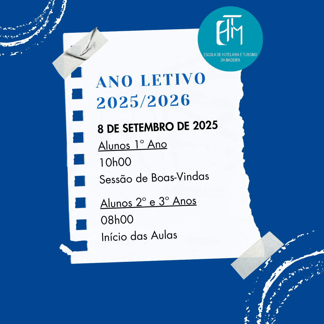 ANO LETIVO 2025/2026 - INICIO DAS AULAS