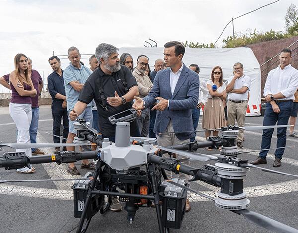 GESBA realiza testes pioneiros no transporte de banana por drones