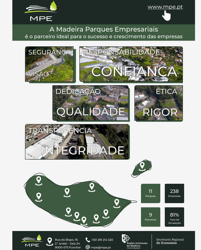 Secretário Regional da Economia visitou a Madeira Parques Empresariais