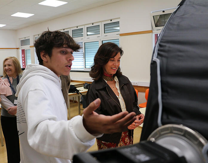 Alunos mostram formação do Instituto para a Qualificação